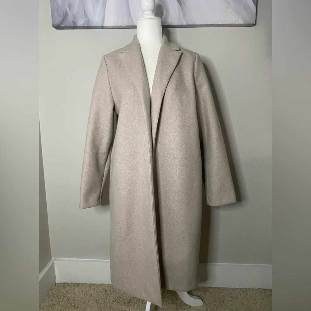 Zara Cream Long Coat